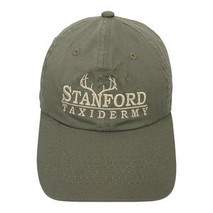 One Cap Stanford Taxidermy Canvas Strapback Cap Trucker Baseball Hat Green